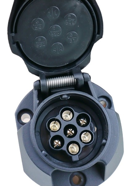 Karavan Römork 12V - 7 Pin Plastik Soket Iso 1724
