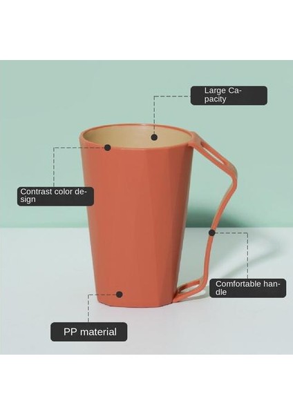 Öğrenci Yuvarlak Ağız Diş Fırçası Fincanı Için Saplı Plastik Diş Fırçası Bardağı (Yurt Dışından) modelleri