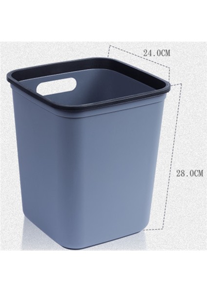 Plastik Çöp Kutusu, Tuvalet Atık Toplama Kutusu Için Kapak Kovası Olmayan Basit Kare (Yurt Dışından)