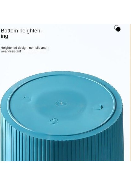 10L Basit Kaplamasız Çöp Sepeti, Büyük Lotus Mavisi Bağımsız Ev Çöp Sepeti (Yurt Dışından) modelleri