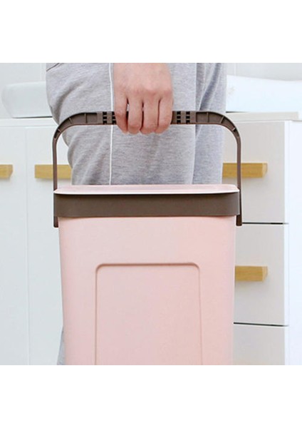 6lhousehold Asılı Tuvalet Çöp Kutusu, Kapaklı Büyük Taşınabilir Depolama Çöp Kutusu (Yurt Dışından) fırsatları