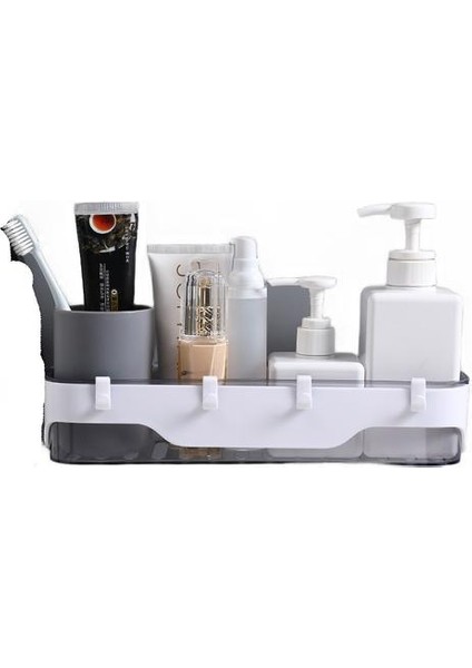 Iki Renkli Duvara Monte Banyo Rafı, El Yıkama Ücretsiz Yumruk Depolama Rafı (Yurt Dışından)