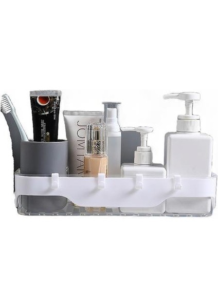 Iki Renkli Duvara Monte Banyo Rafı, El Yıkama Ücretsiz Yumruk Depolama Rafı (Yurt Dışından)