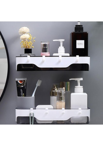 Iki Renkli Duvara Monte Banyo Rafı, El Yıkama Ücretsiz Yumruk Depolama Rafı (Yurt Dışından) modelleri