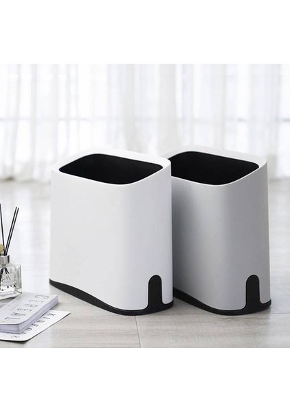 8l Plastik Çöp Kutusu Ev Oturma Odası Yatak Odası, Kare Kapak Yaratıcı Kağıt Sepetsiz Kare (Yurt Dışından) fiyatları