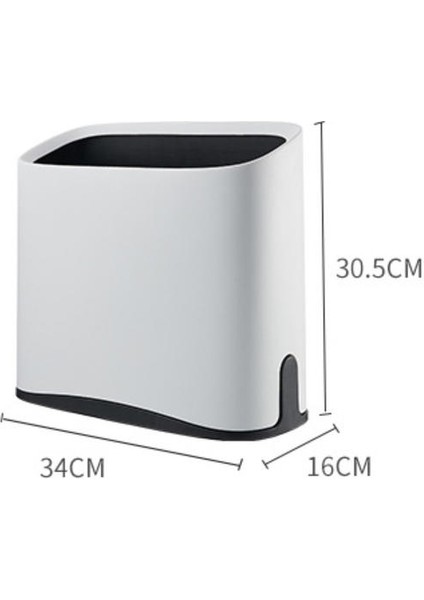 8l Plastik Çöp Kutusu Ev Oturma Odası Yatak Odası, Kare Kapak Yaratıcı Kağıt Sepetsiz Kare (Yurt Dışından) modelleri