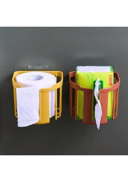 Tuvalet Doku Kutusu, Duvara Monte Tuvalet Ücretsiz Yumruk Rafı, Tuvalet Kağıdı Tutucu Rulo Kağıt Kutu Tuvalet (Yurt Dışından)