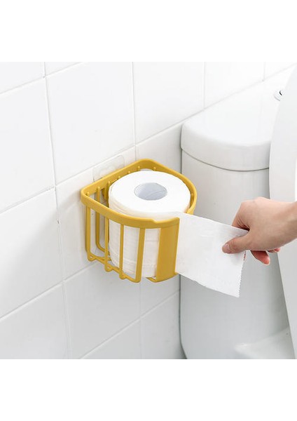 Tuvalet Doku Kutusu, Duvara Monte Tuvalet Ücretsiz Yumruk Rafı, Tuvalet Kağıdı Tutucu Rulo Kağıt Kutu Tuvalet (Yurt Dışından)