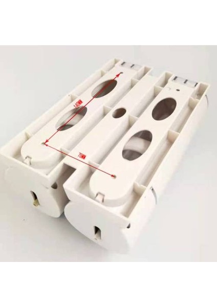 Çift Kafa Manuel Sabun Dispenser Duvar Asma, Otel Şampuan Kutusu Banyo Kutusu, Sabun Dispenser Sabun Şişesi (Yurt Dışından) fırsatları