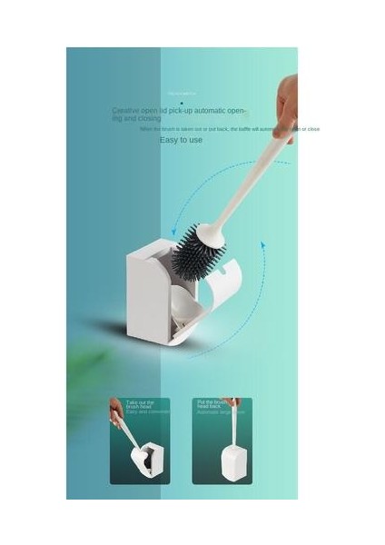 Plastik Tuvalet Fırçası, Yumruksuz Duvara Monte Silikon Fırça Baş Tuvalet Fırçası (Yurt Dışından) modelleri