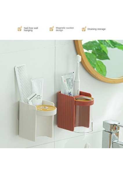 Ps Ağız Gargarası Bardağı, Manyetik Duvar Montajı Nordic Tarzı Banyo Için Uygun Nordic Stil (Yurt Dışından) fiyatları