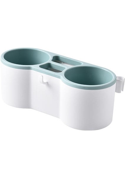 Plastik Saç Kurutma Rafı, Banyo Tuvalet Duvarı Monte Çift Portlu Saç Kurutucu Rafı Için Uygun Delme Yok (Yurt Dışından)