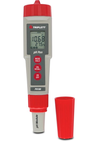 Ph Metre ve Sıcaklık Ölçer Katı, Yarıkatı ve Sıvıları Ölçen Düz Yüzeyli Elektrod.
