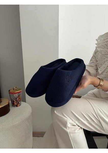 Nakışlı Kadife Erkek Önü Kapalı Kışlık Terlik Günlük Ev Içi Terlik Çeyiz Bohça fiyatları