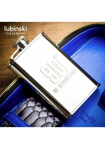 Deri Seyahat Puro Çantası Siyah Çakmak-Kesici-Matara Set