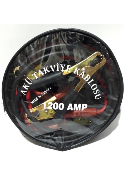 Çanta Içinde 1.6m Uzunluğunda 2 Tane Akü Bağlama Kablosu 1200 Amp Kalın, Kaliteli ve Dayanıklı Kablo fiyatları