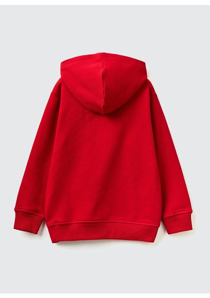 Koyu Kırmızı Erkek Çocuk Sweatshirt 3J68C202M