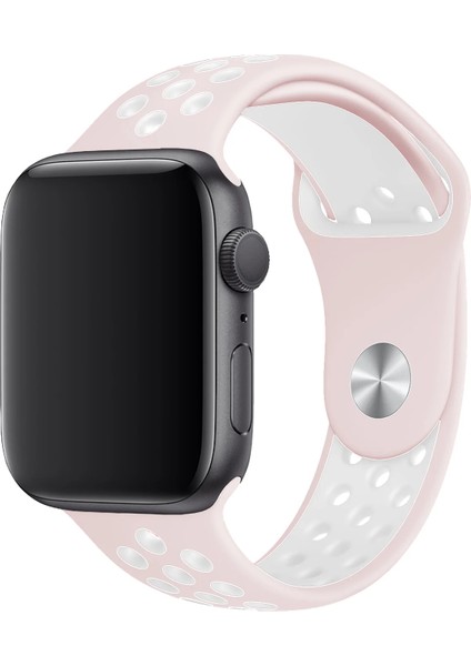 Watch 2 3 4 5 6 7 8 9 Se 38 40 41MM Uyumlu Delikli Spor Silikon Kordon Jasmi fiyatları