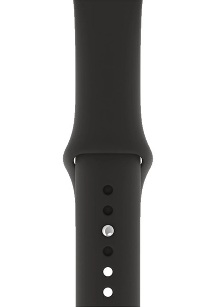 Watch 2 3 4 5 6 7 8 9 Se 38 40 41MM Uyumlu Spor Silikon Kordon Siyah