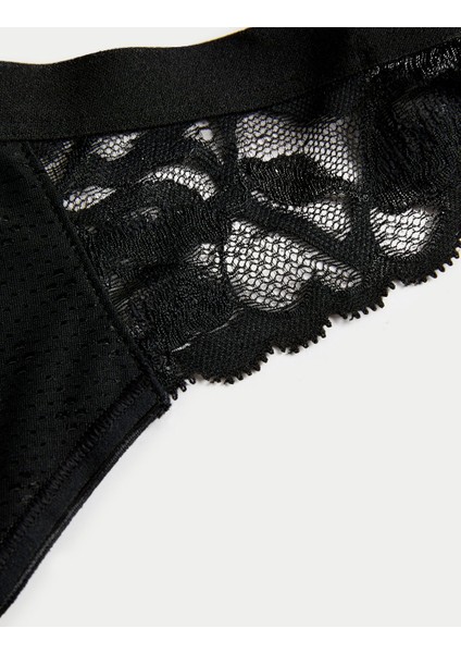 3'lü Dantel Detaylı Bikini Külot Seti