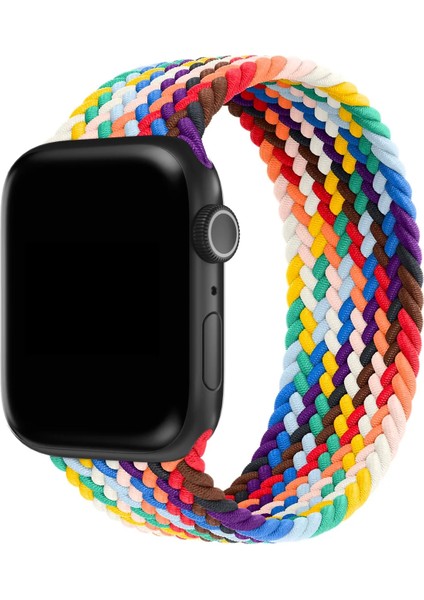 Watch 2 3 4 5 6 7 8 9 Se 38 40 41MM Uyumlu Örgü Loop Kordon Colorful Medium Beden fiyatları