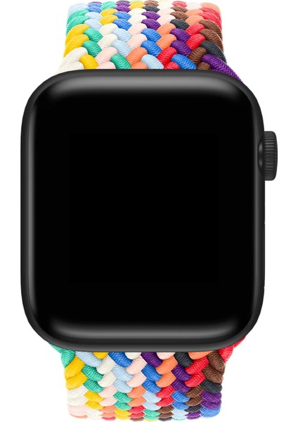 Watch 2 3 4 5 6 7 8 9 Se 38 40 41MM Uyumlu Örgü Loop Kordon Colorful Medium Beden modelleri