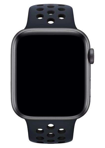 Watch 2 3 4 5 6 7 8 9 Se 42 44 45 49MM Uyumlu Delikli Spor Silikon Kordon Darkblue modelleri