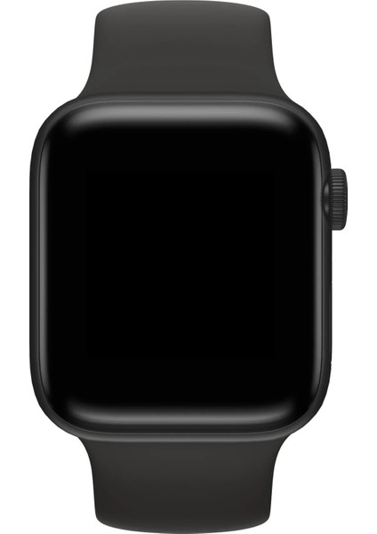 Watch 2 3 4 5 6 7 8 9 Se 42 44 45 49MM Uyumlu Solo Loop Silikon Kordon Siyah Large Beden
