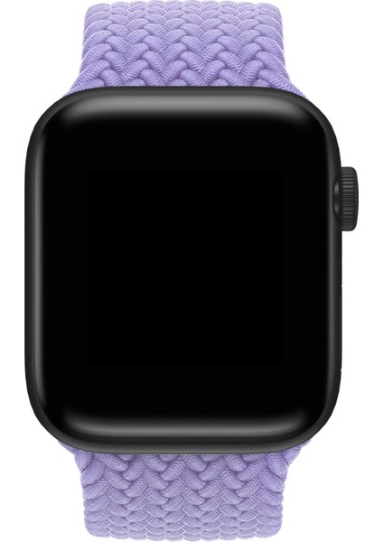 Watch 2 3 4 5 6 7 8 9 Se 42 44 45 49MM Uyumlu Örgü Loop Kordon Mor Small Beden