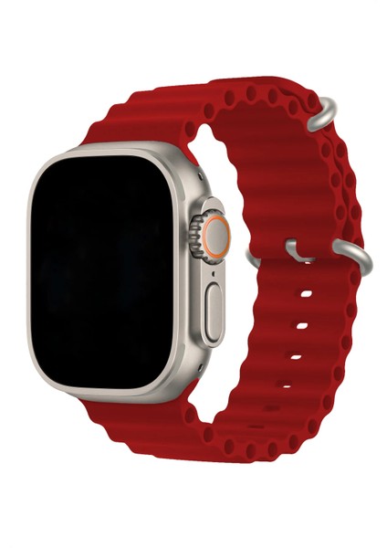 Watch 2 3 4 5 6 7 8 9 Se 42 44 45 49MM Uyumlu Ocean Silikon Kordon Carmine fiyatları