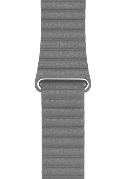 Watch 2 3 4 5 6 7 8 9 Se 42 44 45 49MM Uyumlu Klasik Deri Kordon Gri