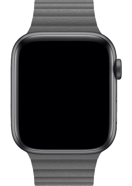 Watch 2 3 4 5 6 7 8 9 Se 42 44 45 49MM Uyumlu Klasik Deri Kordon Gri modelleri