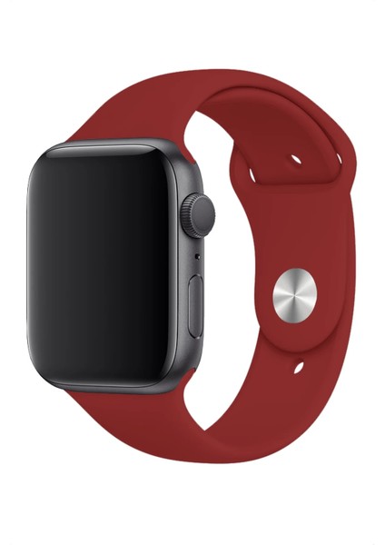 Watch 2 3 4 5 6 7 8 9 Se 38 40 41MM Uyumlu Spor Silikon Kordon Falu Kırmızı fiyatları