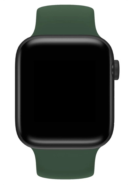 Watch 2 3 4 5 6 7 8 9 Se 38 40 41MM Uyumlu Solo Loop Silikon Kordon Yeşil Kayış Small Beden modelleri