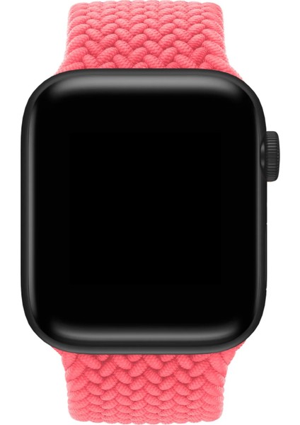 Watch 2 3 4 5 6 7 8 9 Se 38 40 41MM Uyumlu Örgü Loop Kordon Pembe Medium Beden