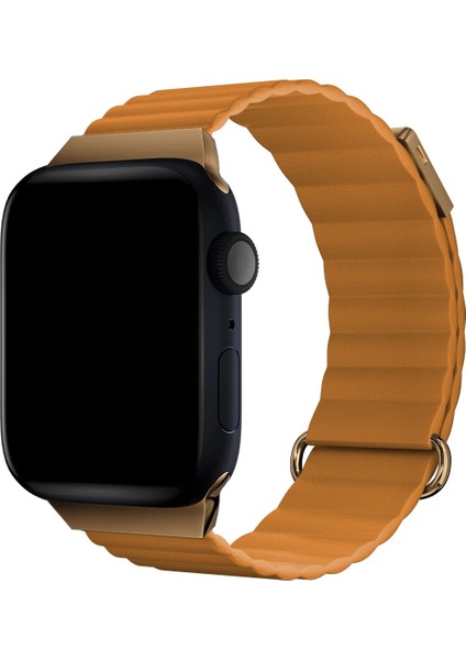 Watch 2 3 4 5 6 7 8 9 Se 42 44 45 49MM Uyumlu Mıknatıslı Deri Kordon Myron fiyatları