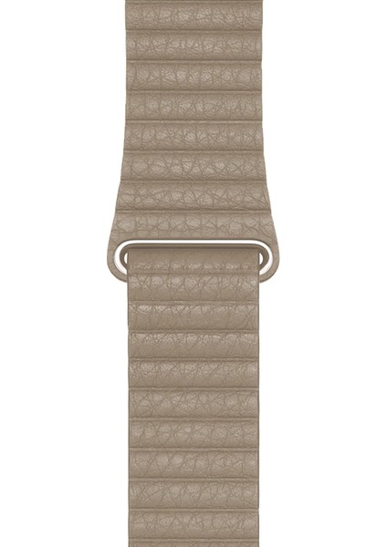 Watch 2 3 4 5 6 7 8 9 Se 38 40 41MM Uyumlu Klasik Deri Kordon Begie