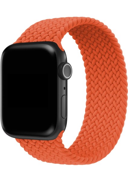 Watch 2 3 4 5 6 7 8 9 Se 38 40 41MM Uyumlu Örgü Loop Kordon Turuncu Large Beden fiyatları