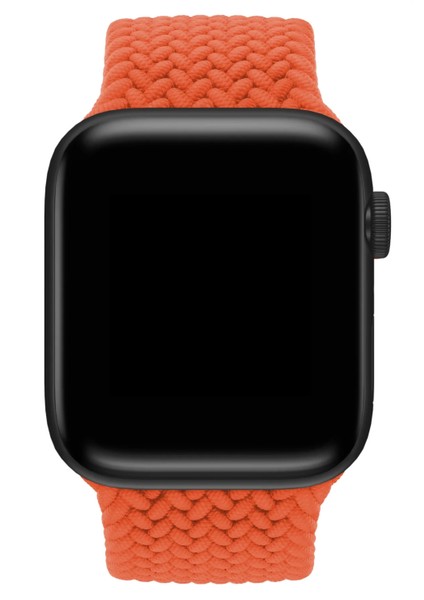 Watch 2 3 4 5 6 7 8 9 Se 38 40 41MM Uyumlu Örgü Loop Kordon Turuncu Large Beden modelleri