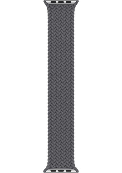 Watch 2 3 4 5 6 7 8 9 Se 42 44 45 49MM Uyumlu Örgü Loop Kordon Gri Small Beden