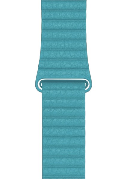 Watch 2 3 4 5 6 7 8 9 Se 38 40 41MM Uyumlu Klasik Deri Kordon Turkuaz