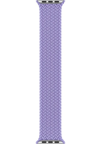 Watch 2 3 4 5 6 7 8 9 Se 42 44 45 49MM Uyumlu Örgü Loop Kordon Mor Medium Beden
