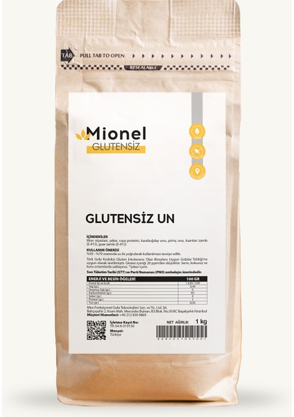 Glutensiz Un 1kg