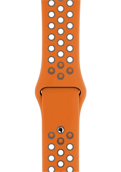 Watch 2 3 4 5 6 7 8 9 Se 38 40 41MM Uyumlu Delikli Spor Silikon Kordon Squash