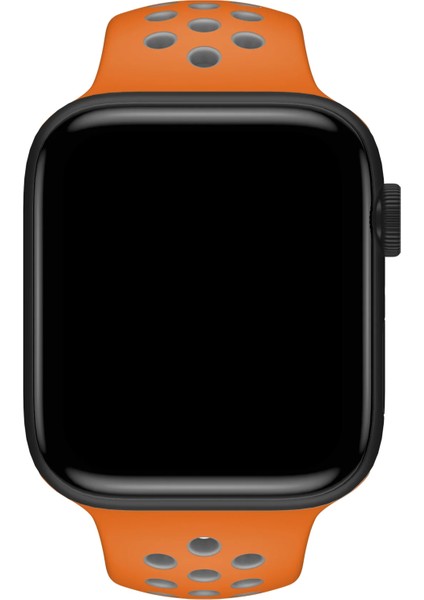 Watch 2 3 4 5 6 7 8 9 Se 38 40 41MM Uyumlu Delikli Spor Silikon Kordon Squash modelleri