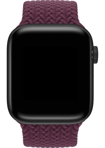 Watch 2 3 4 5 6 7 8 9 Se 38 40 41MM Uyumlu Örgü Loop Kordon Cranberry Small Beden modelleri