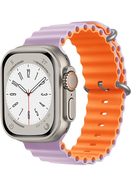 Watch 2 3 4 5 6 7 8 9 Se 42 44 45 49MM Uyumlu Ocean Silikon Kordon Roslyn