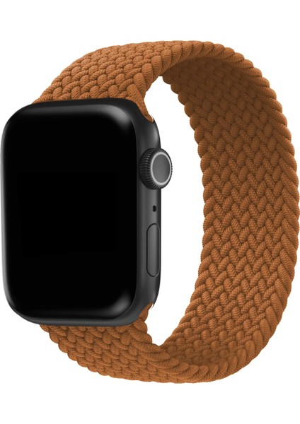 Watch 2 3 4 5 6 7 8 9 Se 42 44 45 49MM Uyumlu Örgü Loop Kordon Kahverengi Large Beden