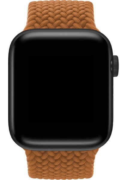 Watch 2 3 4 5 6 7 8 9 Se 42 44 45 49MM Uyumlu Örgü Loop Kordon Kahverengi Large Beden
