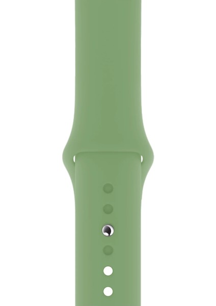 Watch 2 3 4 5 6 7 8 9 Se 42 44 45 49MM Uyumlu Spor Silikon Kordon Yosun Yeşil Kayış